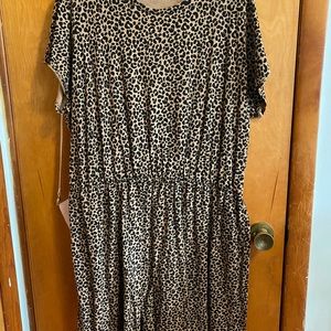 Old Navy Cheetah Print Dress 3x